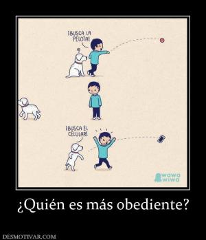 ¿Quién es más obediente?