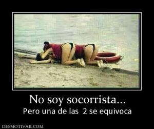 No soy socorrista... Pero una de las  2 se equivoca