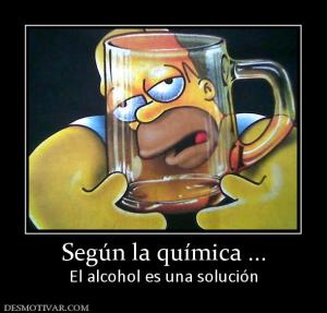 Según la química ... El alcohol es una solución