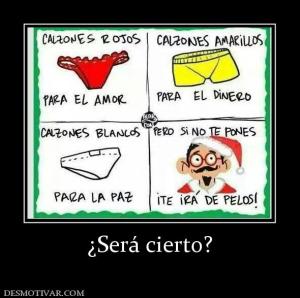 ¿Será cierto?