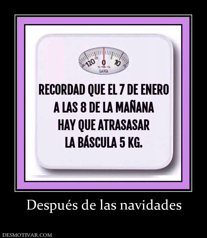 Después de las navidades