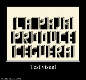 Test visual