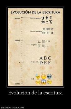 Evolución de la escritura