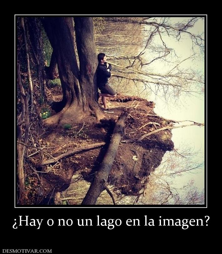 ¿Hay o no un lago en la imagen?