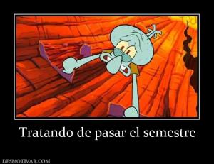 Tratando de pasar el semestre