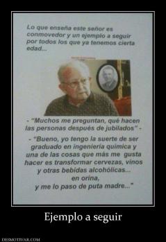 Ejemplo a seguir