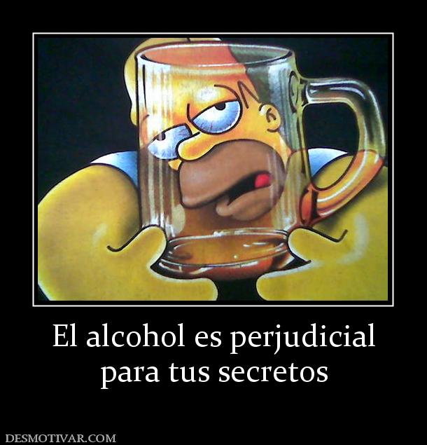 El alcohol es perjudicial para tus secretos