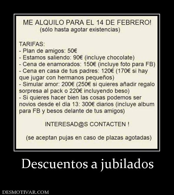 Descuentos a jubilados