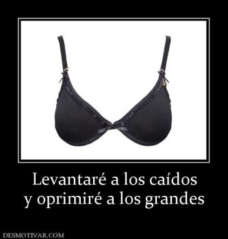 Levantaré a los caídos y oprimiré a los grandes
