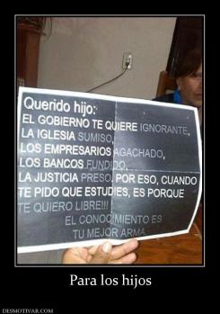 Para los hijos