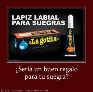 ¿Sería un buen regalo para tu suegra?