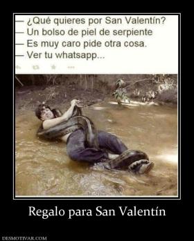 Regalo para San Valentín
