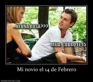 Mi novio el 14 de Febrero
