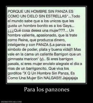 Para los panzones