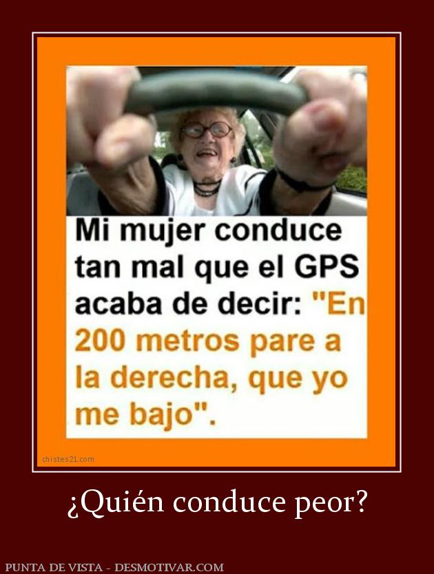 ¿Quién conduce peor?