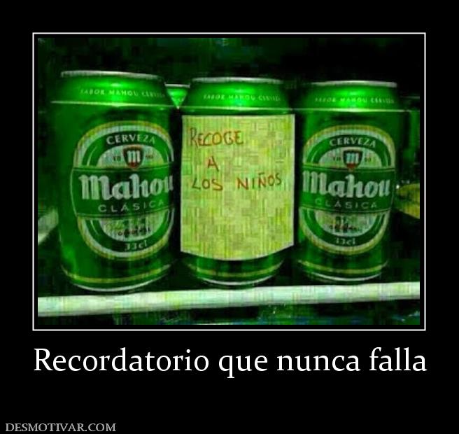 Recordatorio que nunca falla