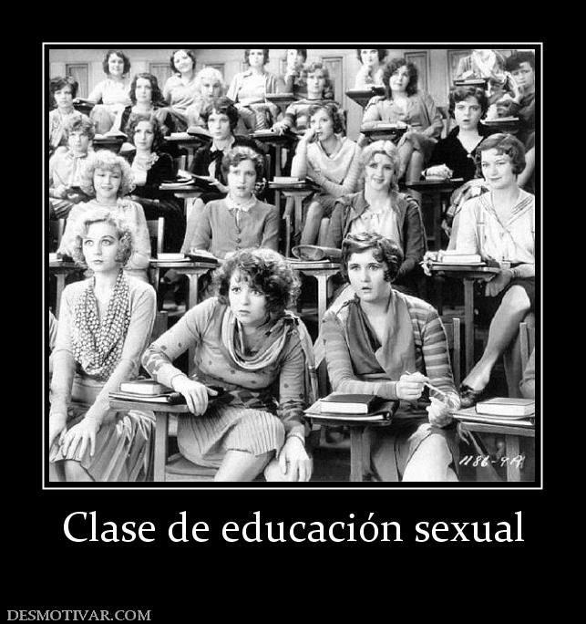 Clase de educación sexual