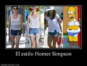 El estilo Homer Simpson