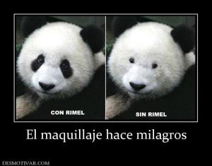 El maquillaje hace milagros