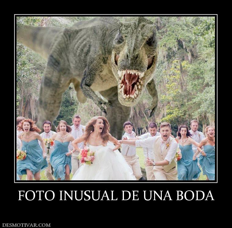 FOTO INUSUAL DE UNA BODA