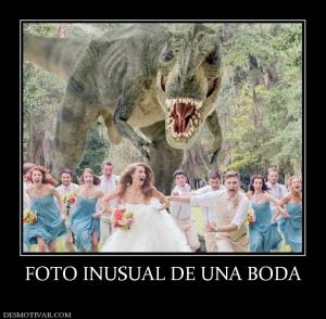 FOTO INUSUAL DE UNA BODA