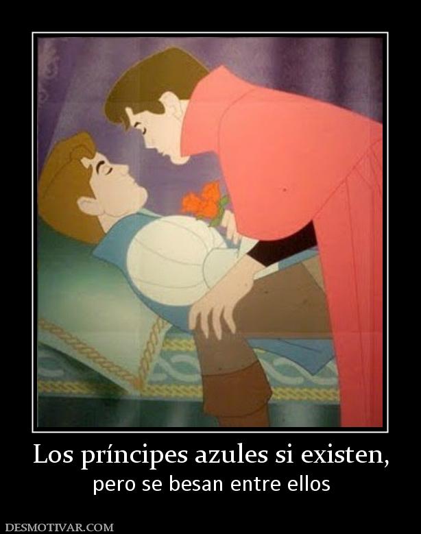 Los príncipes azules si existen, pero se besan entre ellos