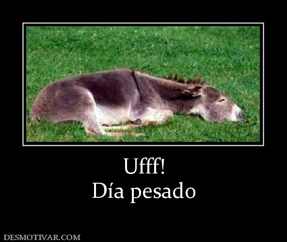 Ufff! Día pesado