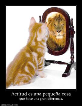 Actitud es una pequeña cosa que hace una gran diferencia.