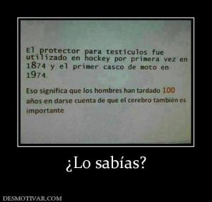 ¿Lo sabías?