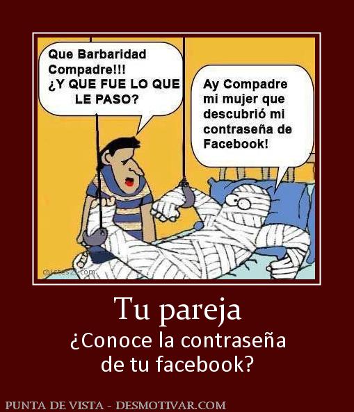 Tu pareja ¿Conoce la contraseña de tu facebook?