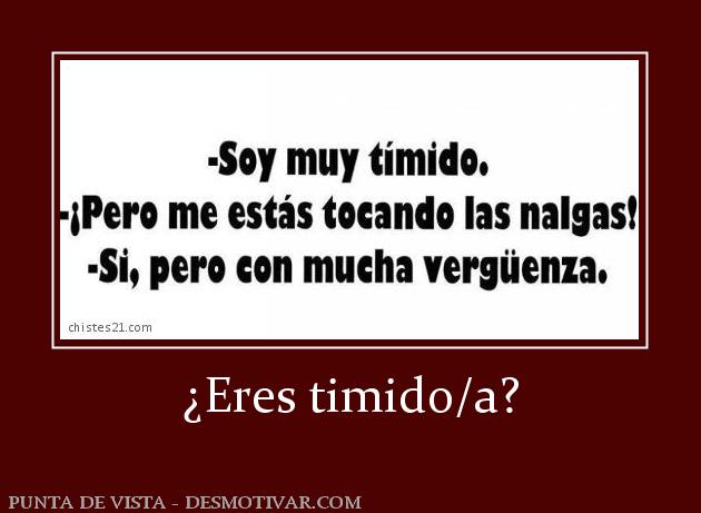 ¿Eres timido/a?