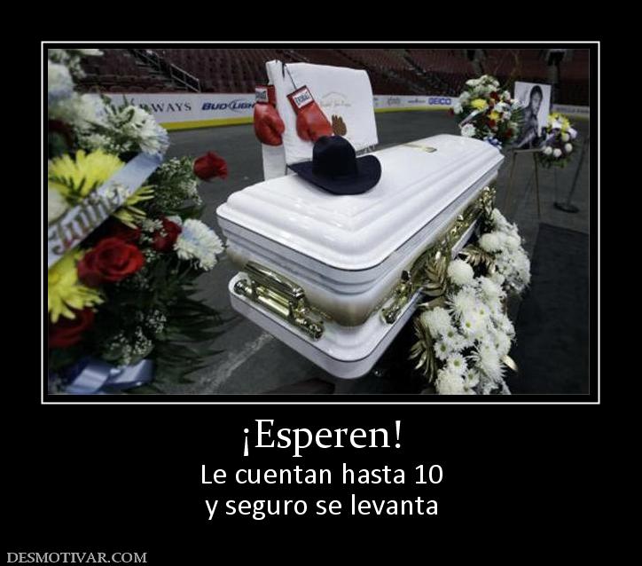 ¡Esperen! Le cuentan hasta 10 y seguro se levanta