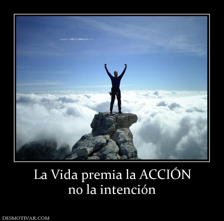 La Vida premia la ACCIÓN no la intención