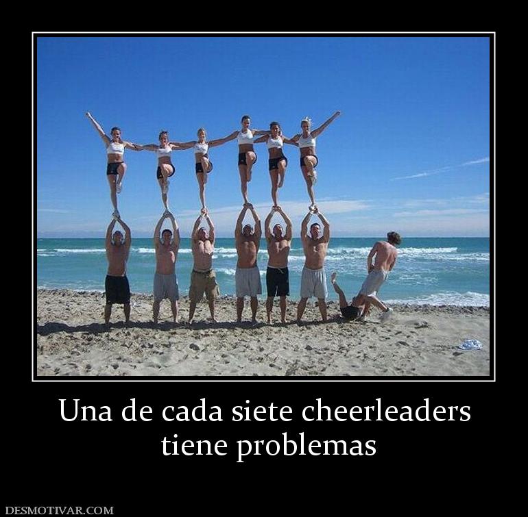Una de cada siete cheerleaders  tiene problemas