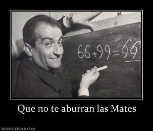 Que no te aburran las Mates