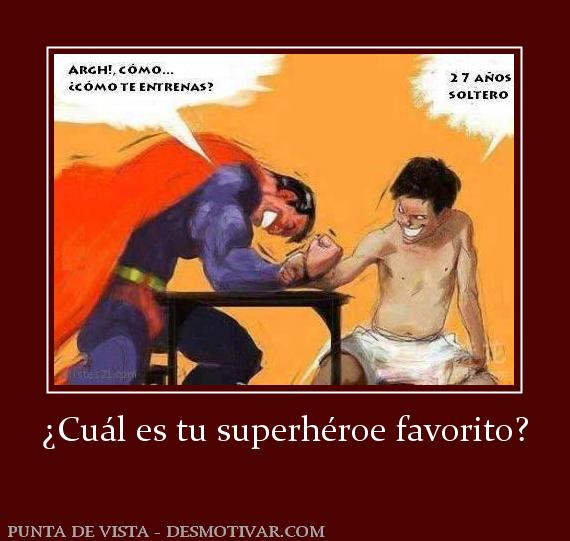 ¿Cuál es tu superhéroe favorito?