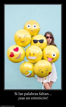 Si las palabras faltan... ¡usa un emoticón!
