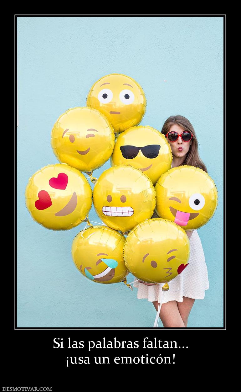 Si las palabras faltan... ¡usa un emoticón!