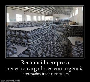 Reconocida empresa necesita cargadores con urgencia interesados traer curriculum