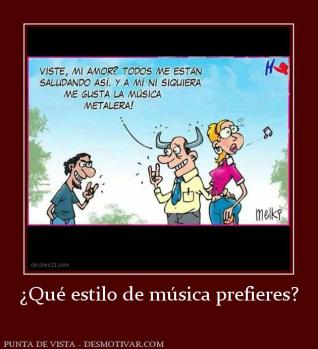 ¿Qué estilo de música prefieres?