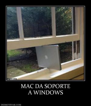 MAC DA SOPORTE A WINDOWS