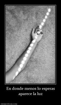 En donde menos lo esperas aparece la luz