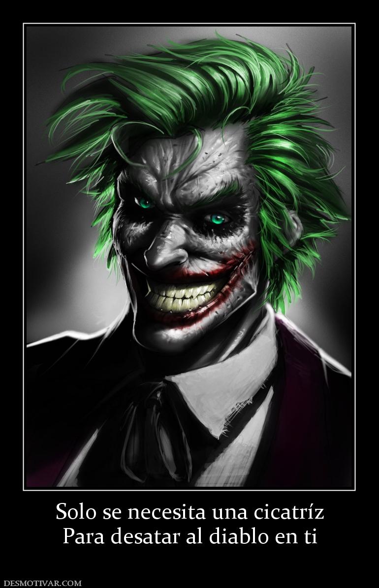 Solo se necesita una cicatríz Para desatar al diablo en ti