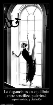 La elegancia es un equilibrio entre sencillez, pulcritud espontaneidad y distinción