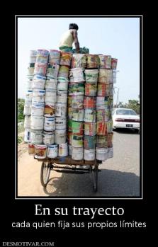 En su trayecto cada quien fija sus propios límites