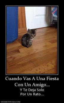 Cuando Vas A Una Fiesta Con Un Amigo... Y Te Deja Solo Por Un Rato...