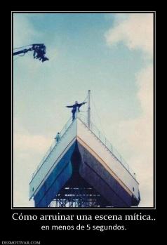 Cómo arruinar una escena mítica.. en menos de 5 segundos.