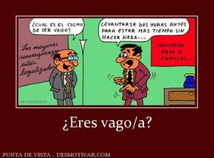 ¿Eres vago/a?