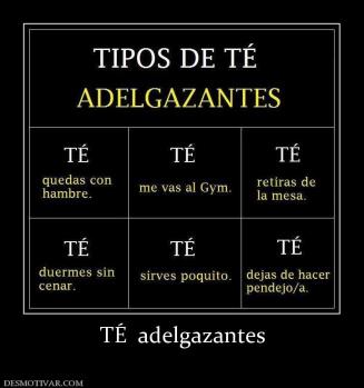 TÉ  adelgazantes