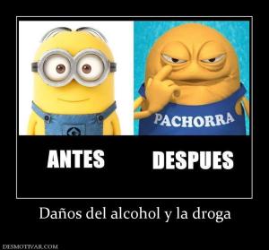 Daños del alcohol y la droga